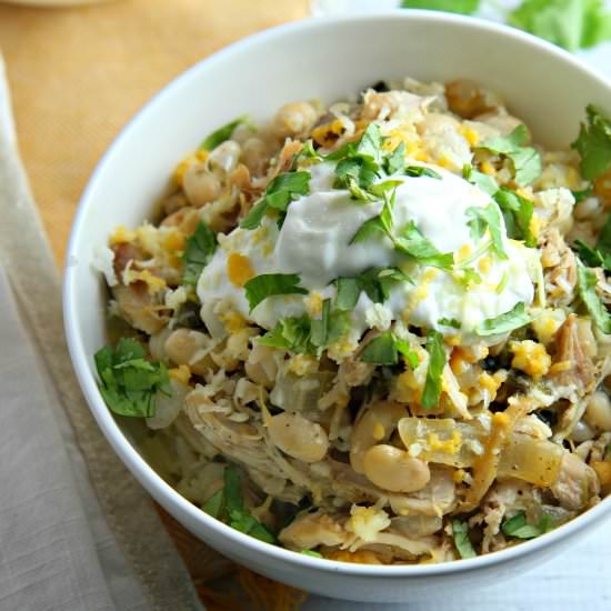 White Bean Chicken Chili - Recipe photo by DishofDailyLife