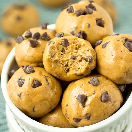 Cookie Dough Protein Poppers - Recipe photo by ACleanBake