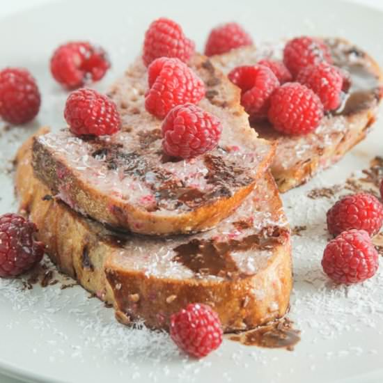 Raspberry French Toast - Recipe photo by honestlyfitness