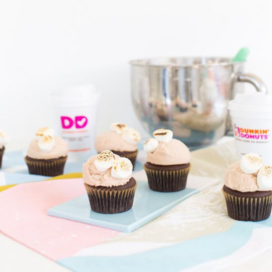 Cupcake with Hot Chocolate Frosting - Recipe photo by SugarAndCloth