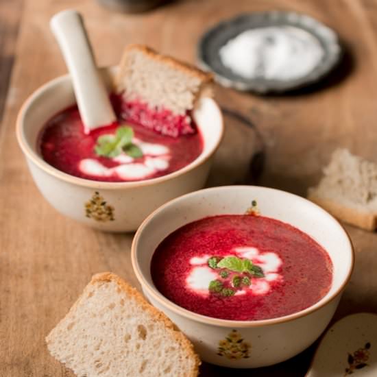 Beetroot Soup - Recipe photo by currytrail