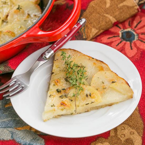 Cheesy Potato Galette - Recipe photo by thatskinnychickcanbake