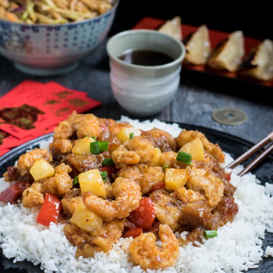 Easy Spicy Pineapple Shrimp - Recipe photo by whitbitskitchen
