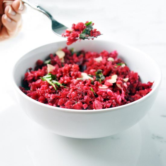 Beet and Cauliflower Rice - Recipe photo by My Healthyish Life