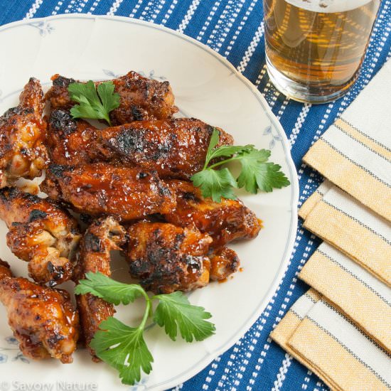 Spicy Sesame Orange Chicken Wings - Recipe photo by SavoryNature