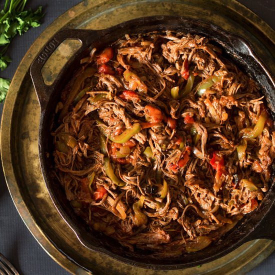 Ropa Vieja - Recipe photo by cookingtheglobe