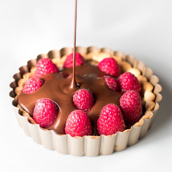 Dark Chocolate Nutella B'fast Tart - Recipe photo by nitinbud
