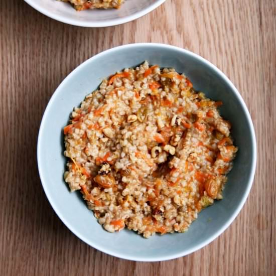 Morning Glory Steel Cut Oats - Recipe photo by doublethyme