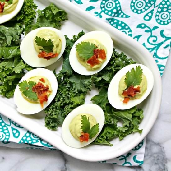 Guacamole Bacon Deviled Eggs - Recipe photo by Marnely Rodriguez