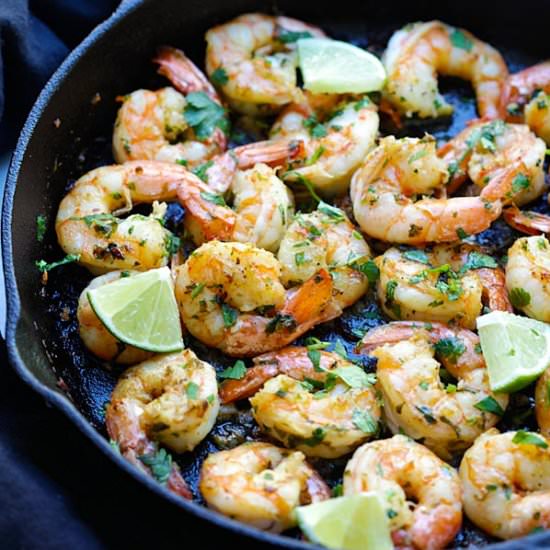 Cilantro Lime Shrimp - Recipe photo by rasamalaysia