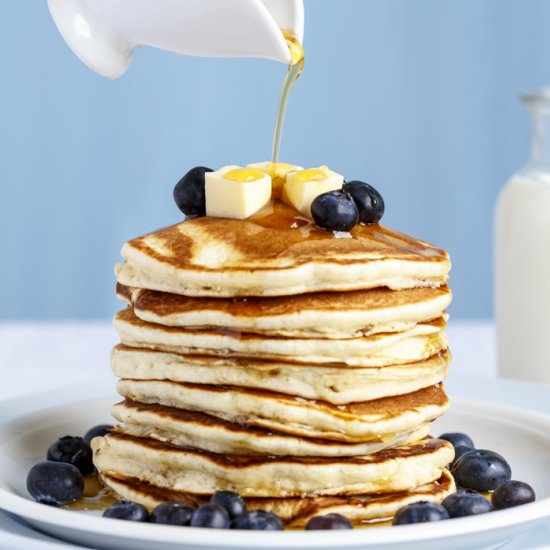 Fluffy American Pancakes - Recipe photo by Sandhya Hariharan