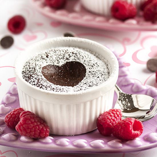 The Best Ever Easy Chocolate Lava Cakes - Recipe photo by justalittlebitofbacon