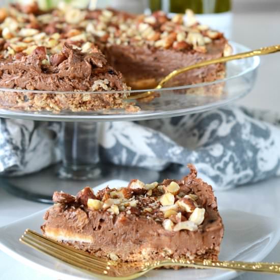 No-bake Nutella Espresso Cheesecake - Recipe photo by ALifeWellConsumed