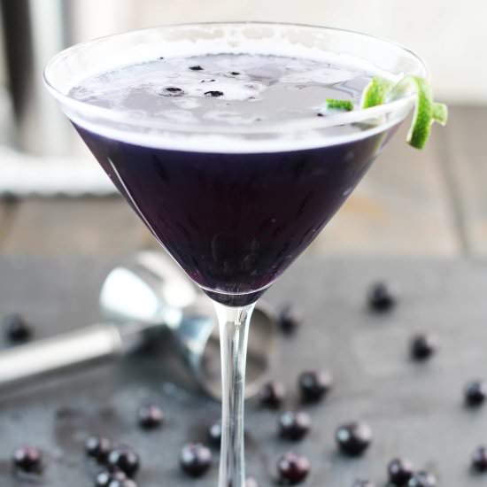 Blueberry Purple Rain Martini - Recipe photo by 3 Yummy Tummies