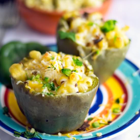 Mexican Mac & Cheese Stuffed Pepper - Recipe photo by cookingdivine