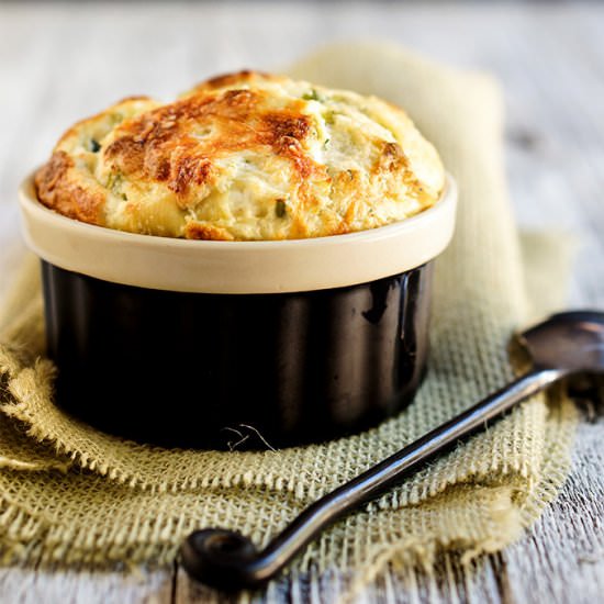Leeks and feta cheese souffle - Recipe photo by viktoriastable