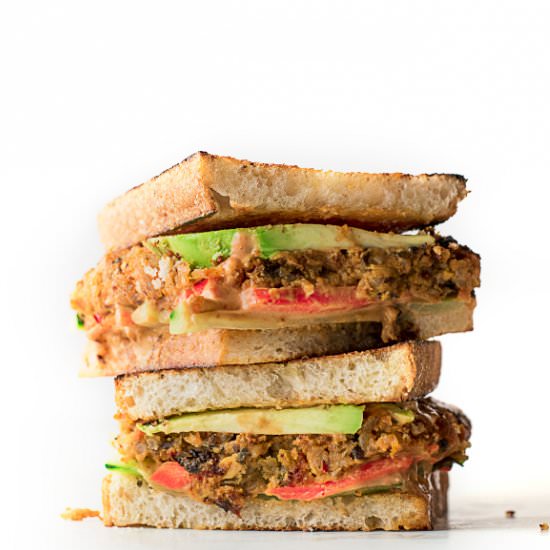 Leftovers= Super Veggie Sandwich - Recipe photo by nitinbud