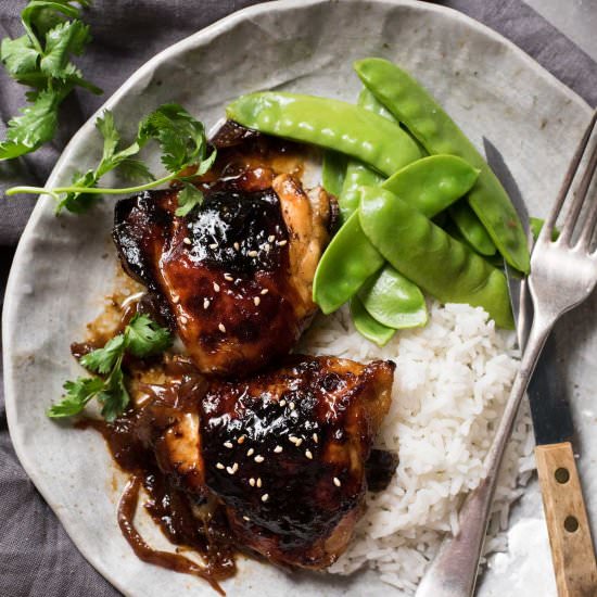 Sticky Honey Soy Baked Chicken - Recipe photo by RecipeTin Eats