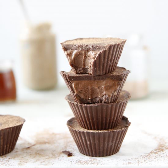 Choc Mousse Cups - Recipe photo by A Conscious Collection