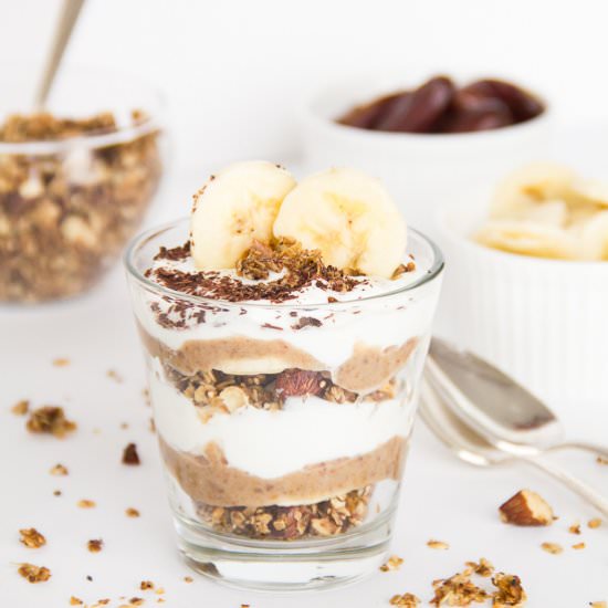 Greek Yogurt Banoffee Parfait - Recipe photo by thehealthycook