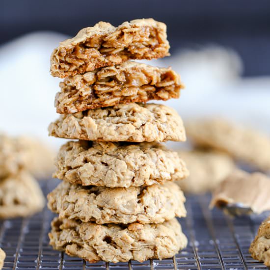 Peanut Butter Oatmeal Cookies - Recipe photo by bakerita