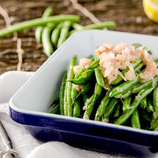 Lemon Butter Haricot Vert - Recipe photo by IdRatherBeaChef