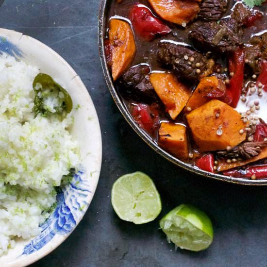 Soy, sweet potato and beef pot - Recipe photo by MeccaGBC