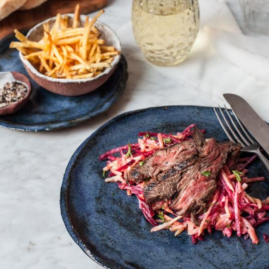 Marinated Irish skirt steak - Recipe photo by MeccaGBC