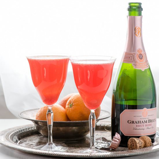 Blood Orange Mimosas - Recipe photo by boulderlocavore