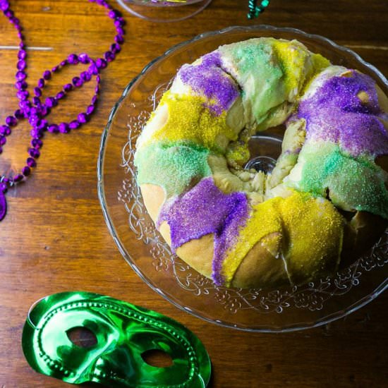 Mardi Gras King Cake - Recipe photo by Four to Cook For