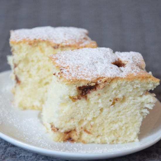 White Cake with Chocolate - Recipe photo by strudelka88