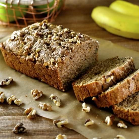 Cinnamon Bread With Apples & Nuts - Recipe photo by Ordinary Vegan