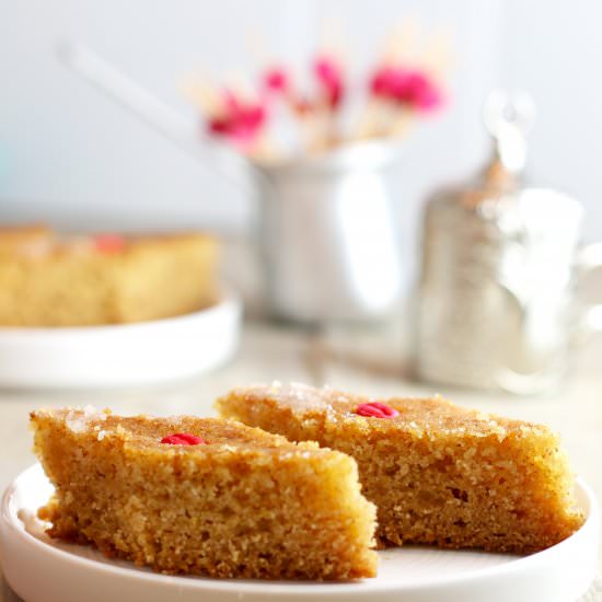Sticky Semolina Yogurt Sponge Cake - Recipe photo by SweetPillarFood
