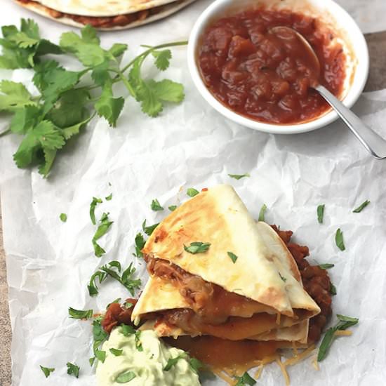 Cheesy Lentil Quesadillas - Recipe photo by thisgrandmaisfun