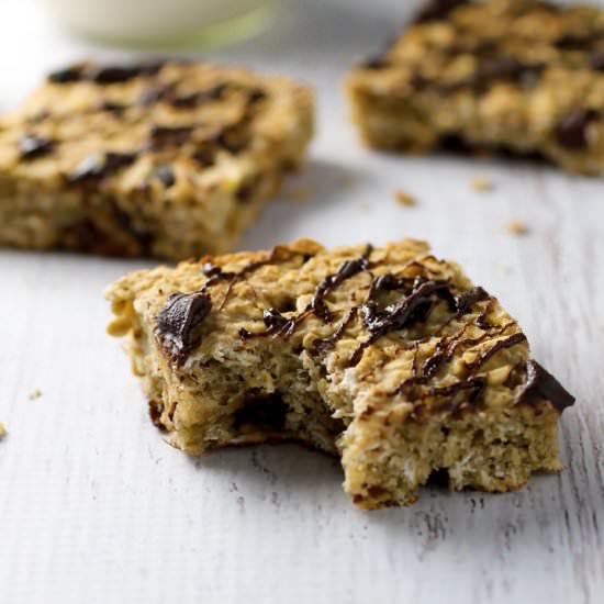 Chocolate Raisin Oat Bars - Recipe photo by spinach4breakfast