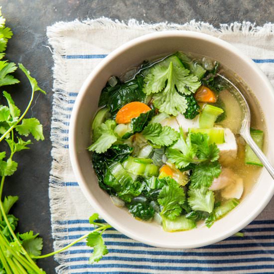 Cilantro Chicken Soup - Recipe photo by thegantzery