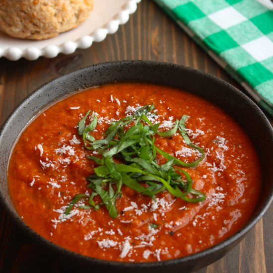 Easy Stovetop Tomato Soup - Recipe photo by frugalnutrition