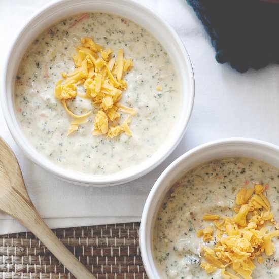 Broccoli Cheddar Soup - Recipe photo by lakyn and judah