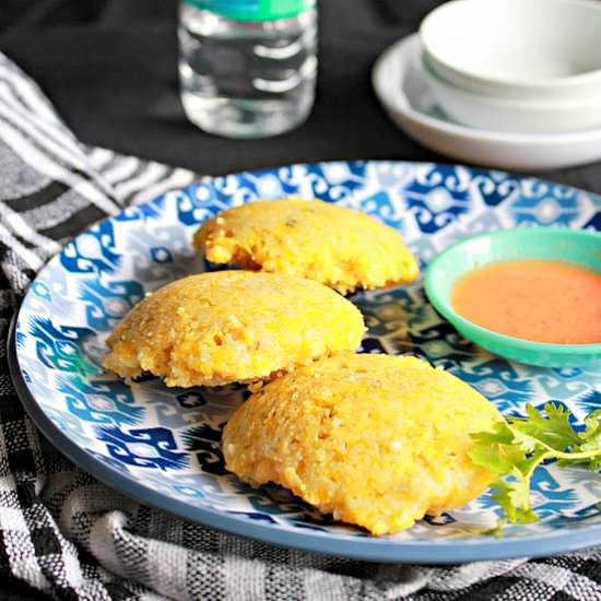 Yellow Pumpkin And Millet Cakes - Recipe photo by Aromatic Cooking