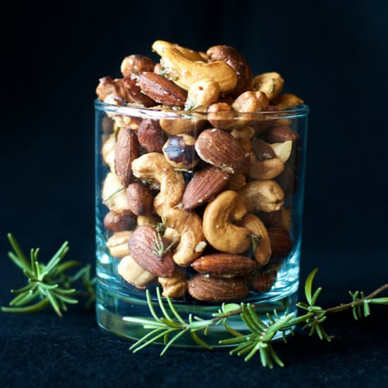 Savory Rosemary Mixed Nuts - Recipe photo by Savoring The Good