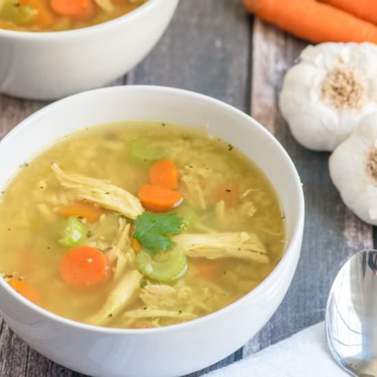 Healing Paleo Chicken Soup - Recipe photo by LivingWellMom