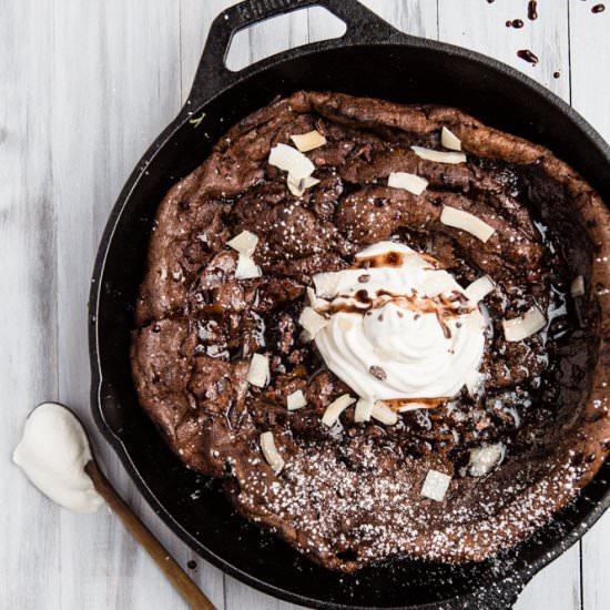 Double Chocolate Dutch Baby - Recipe photo by themodernproper