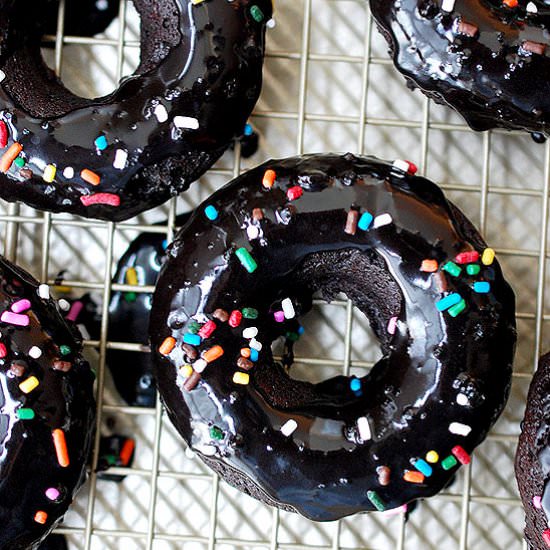 Baked Double Chocolate Donuts - Recipe photo by evabakes