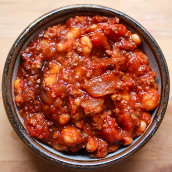 Chickpea Chili - Recipe photo by seeksatiation