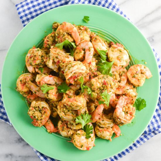 Spicy Garlic Shrimp with Herbs - Recipe photo by thingsimadetoday