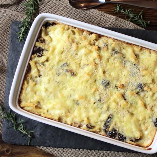 Mushroom and Leek Pasta Bake (VG) - Recipe photo by susanstable