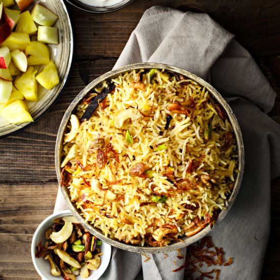 Kashmiri Pulao - Recipe photo by cubesnjuliennes