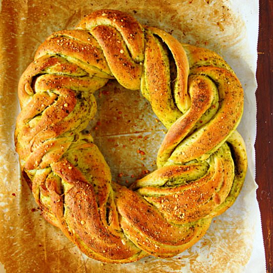 Chimichurri Braided Bread - Recipe photo by Happy And Harried