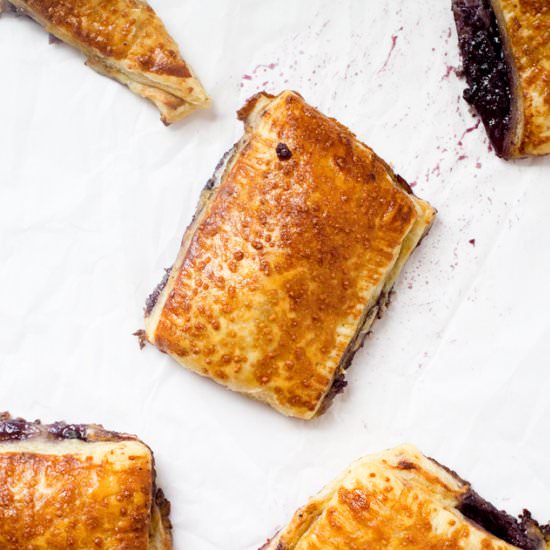 Blueberry Ricotta Turnovers - Recipe photo by Cupsandspoonfuls