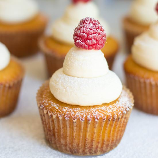 Snow Cupcakes - Recipe photo by Wholesome Patisserie